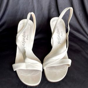 YVES SAINT LAURENT Patent Leather Wedge